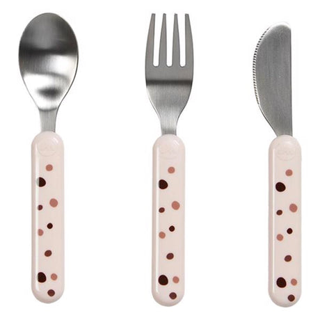 Done by Deer Dreamy Dots Cutlery Set Powder 2