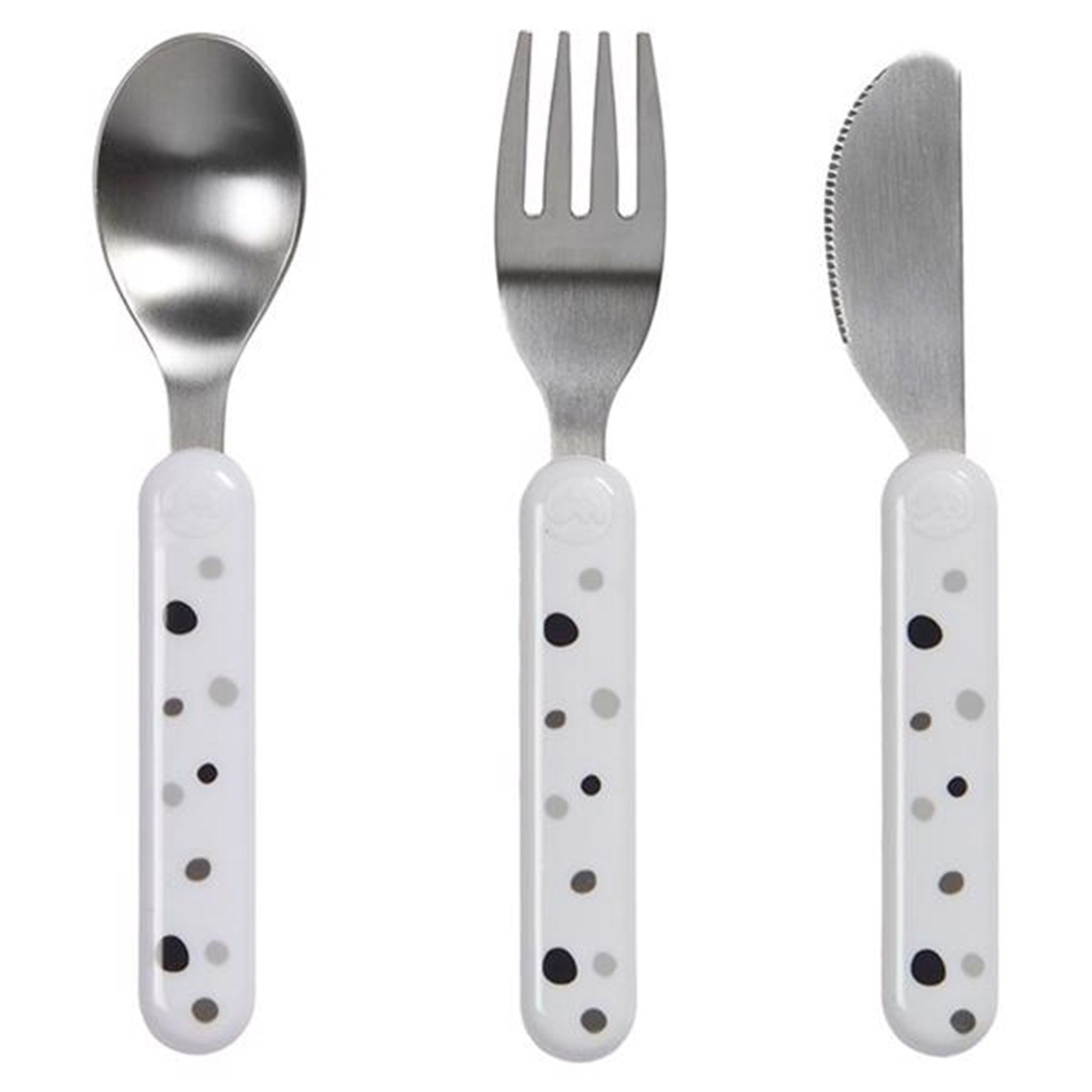 Done by Deer Dreamy Dots Cutlery Set White