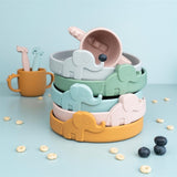 Done by Deer Peekaboo Plate Elphee Grey