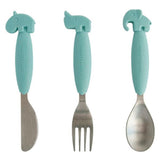 Done by Deer YummyPlus Easy Grip Cutlery Set Blue 2