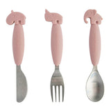 Done by Deer YummyPlus Easy Grip Cutlery Set Powder