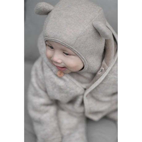 Huttelihut Balaclava Ears Soft Wool Teddy Camel 2