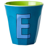 RICE Bluish Colors Melamin Alphabet Cup 5