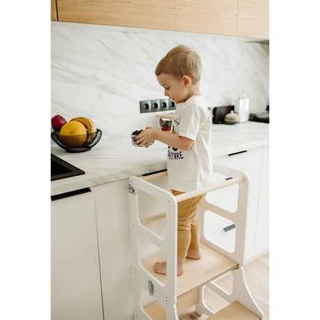 Duck Woodworks Foldable Kitchen Tower White 2