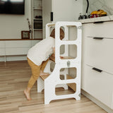 Duck Woodworks Foldable Kitchen Tower White 3