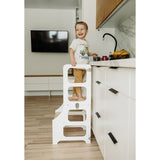 Duck Woodworks Foldable Kitchen Tower White 4