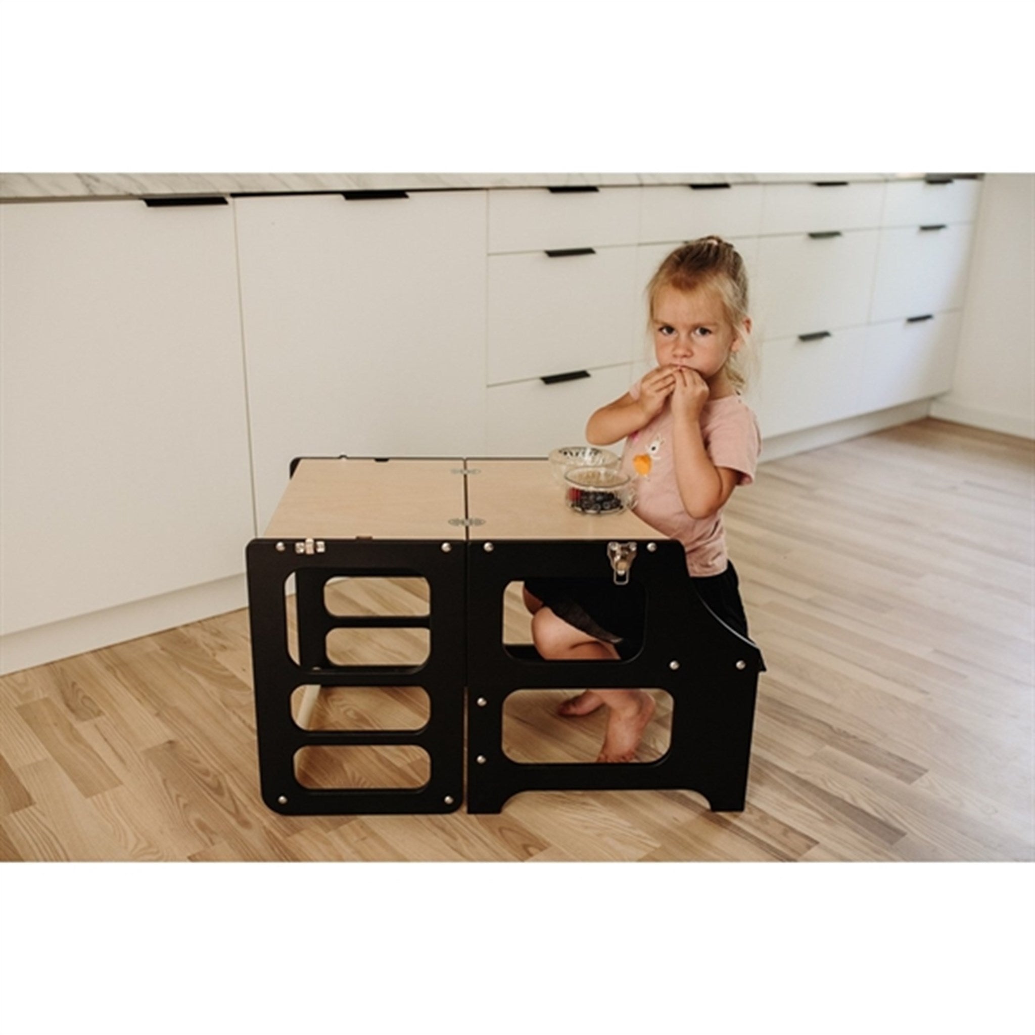 Duck Woodworks Foldable Kitchen Tower Black 6