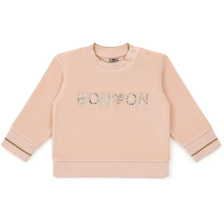 BONTON Rose Coquillage Baby Sweatshirt