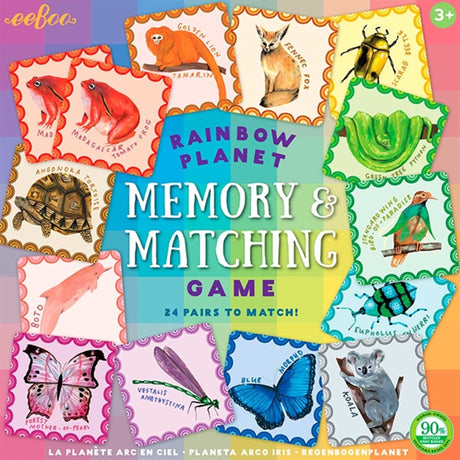 Eeboo Memory Game - Rainbow Planet