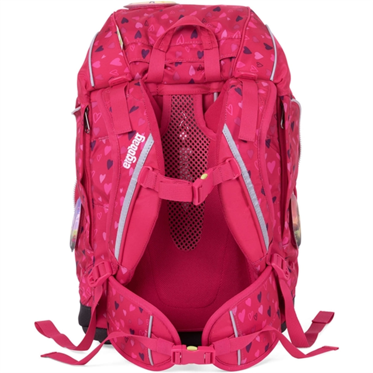 Ergobag Prime School Bag HorseshoeBear Pink Hearts 5