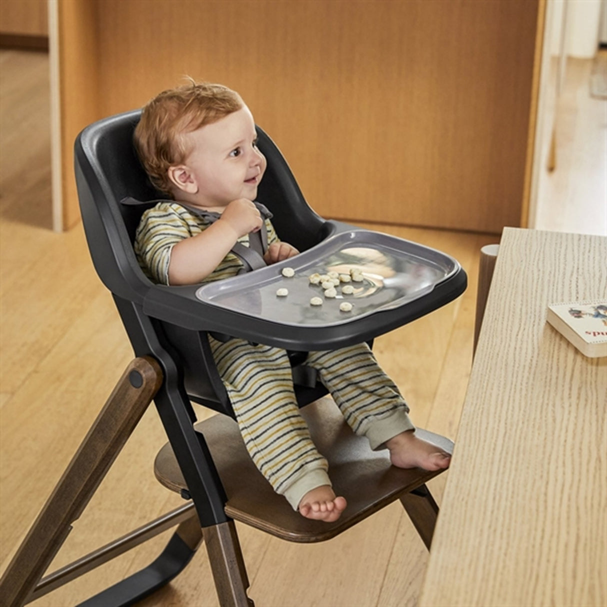 Ergobaby Evolve 2-in-1 High Chair + Chair Dark Wood Black 2