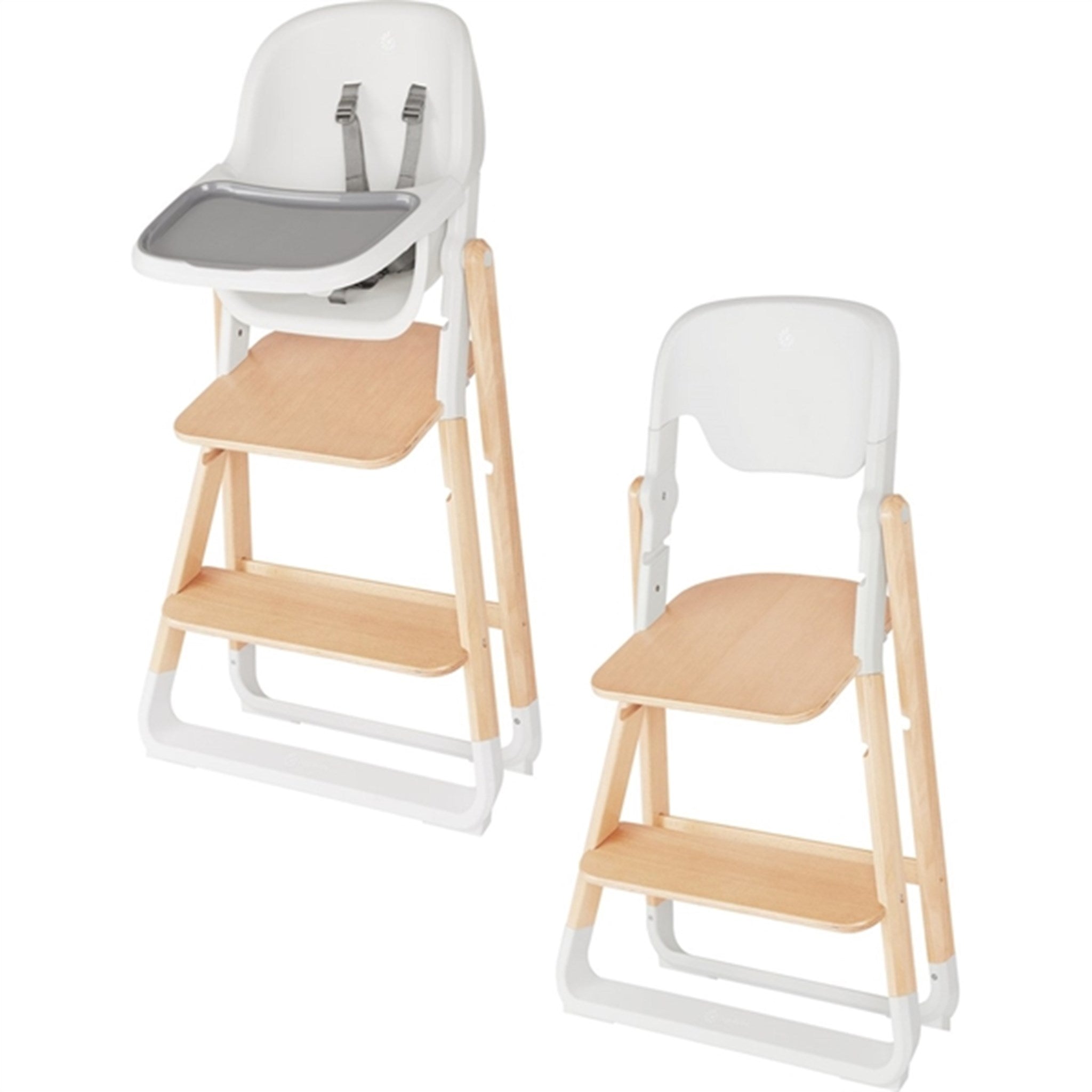 Ergobaby Evolve 2-in-1 High Chair + Chair Natural Wood White 9