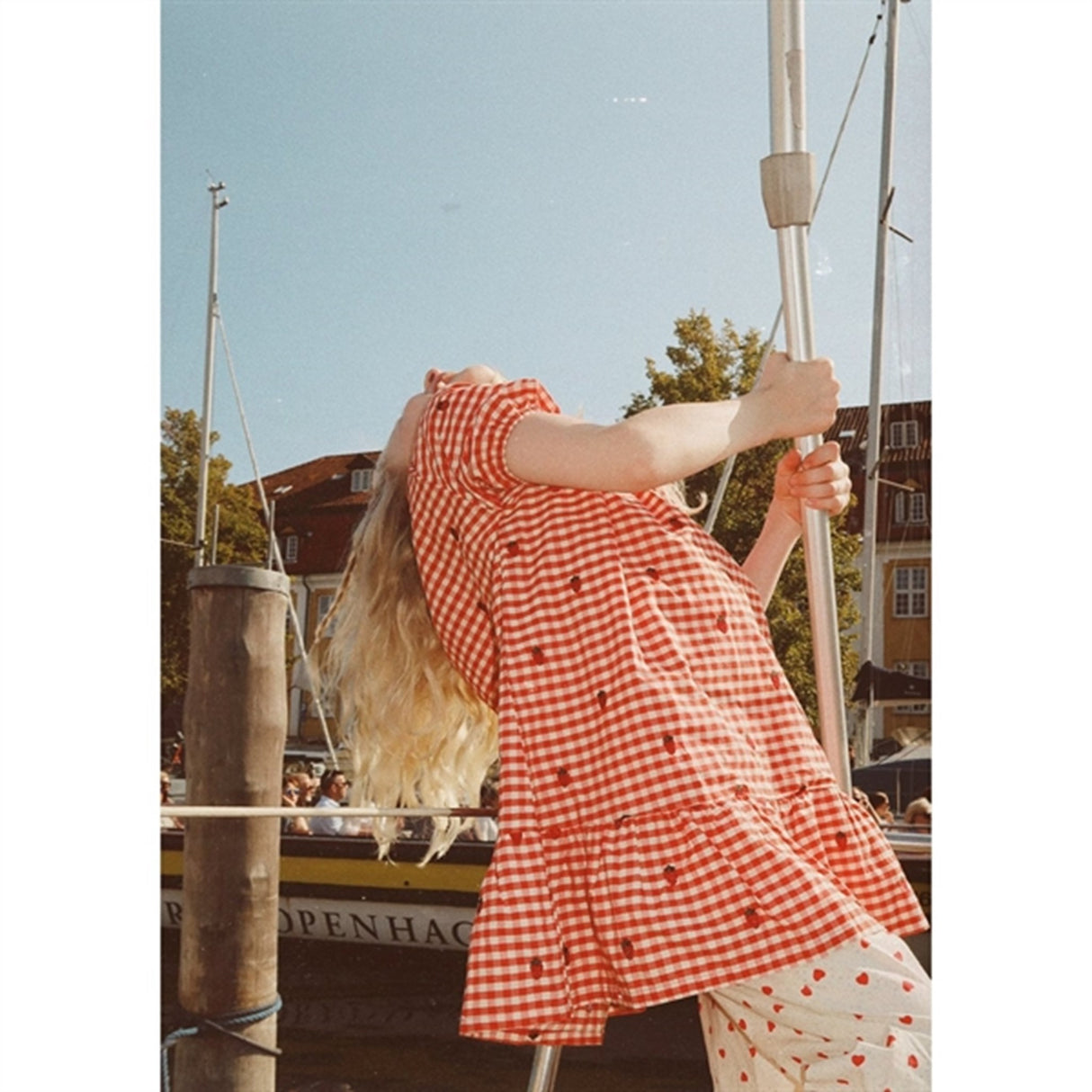 Flöss Molly Dress Berry Gingham 3