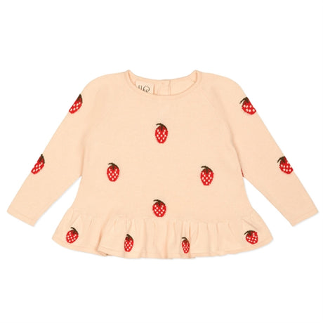 Flöss Petra Sweater Berry/Off-white