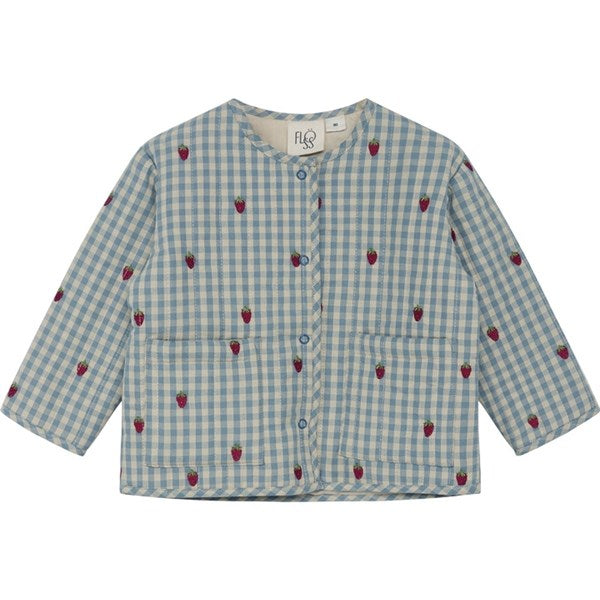 Flöss Polly Jacket Berry/Blue Gingham