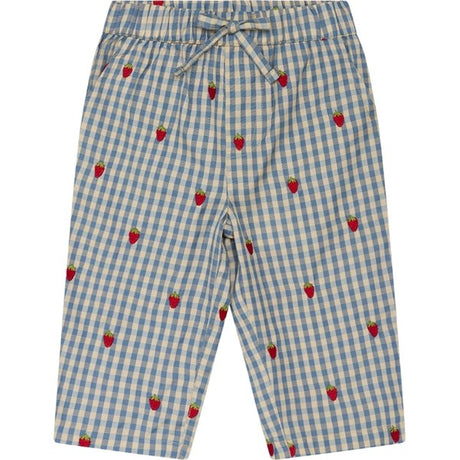 Flöss Polly Pants Berry/Blue Gingham