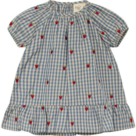 Flöss Polly Dress Berry/Blue Gingham