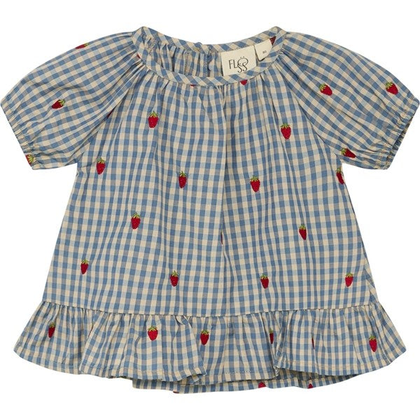 Flöss Polly Blouse Berry/Blue Gingham