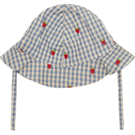 Flöss Polly Sun Hat Berry/Blue Gingham