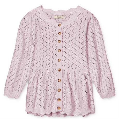 Fliink Lavender Fog Oma Knit Cardigan