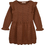 Fliink Carob Brown Benna New Ruffle Dress