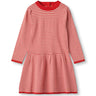 Fliink Cradle Pink W. Red Stripes Favo Peplum Dress