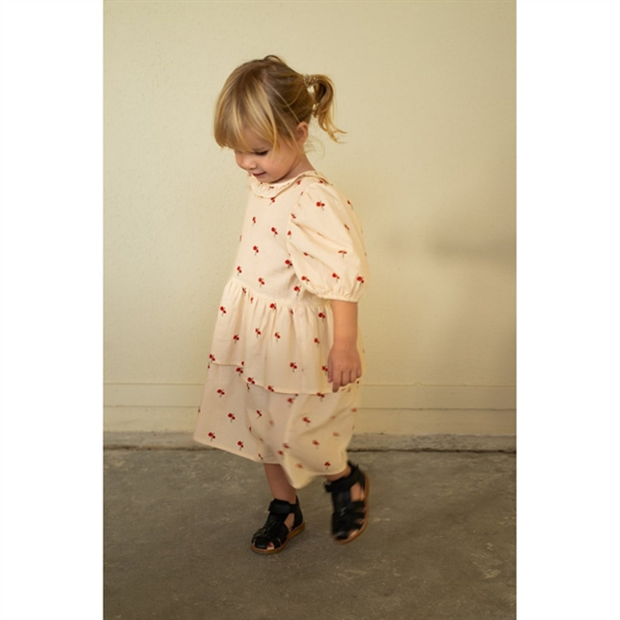 Fliink Sandshell Flower Ss Ruffle Dress 4