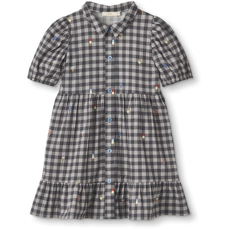 Fliink Magnet Check Aop Polar Dress