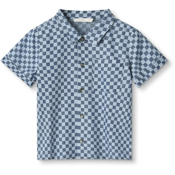 Fliink Little Boy Blue Hurlum Check Shirt