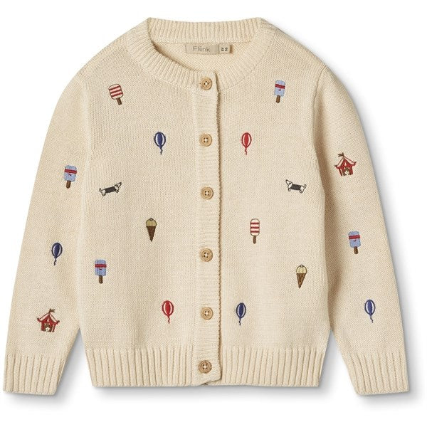 Fliink Sandshell Magic Embroidered Cardigan