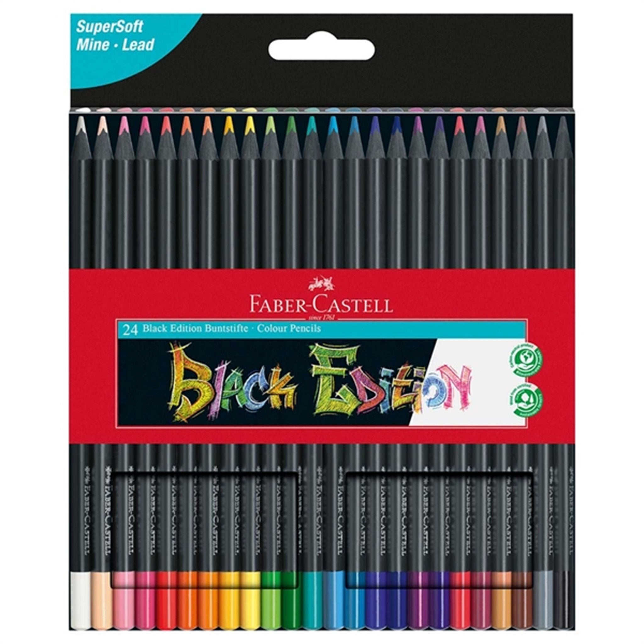 Faber Castell Black Edition 24 Colour Pencils
