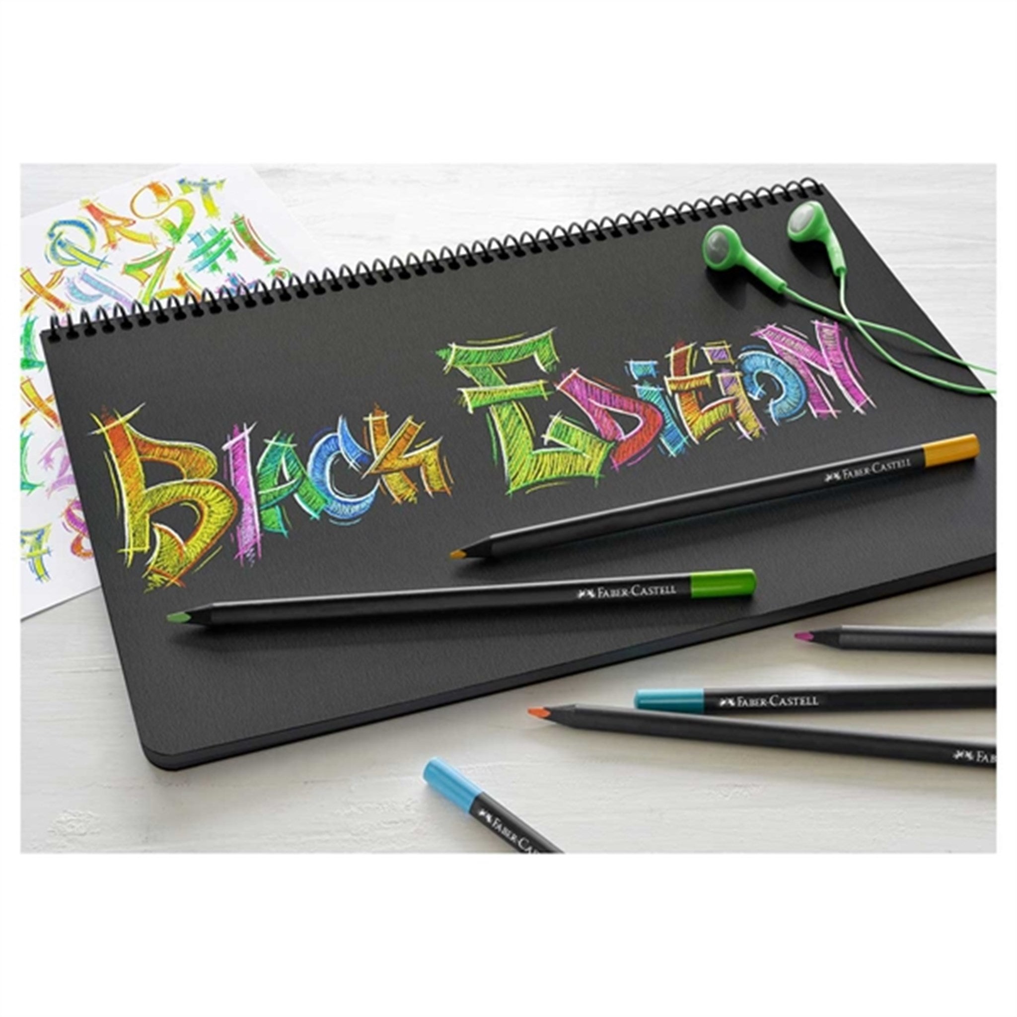 Faber Castell Black Edition 12 Colour Pencils 2