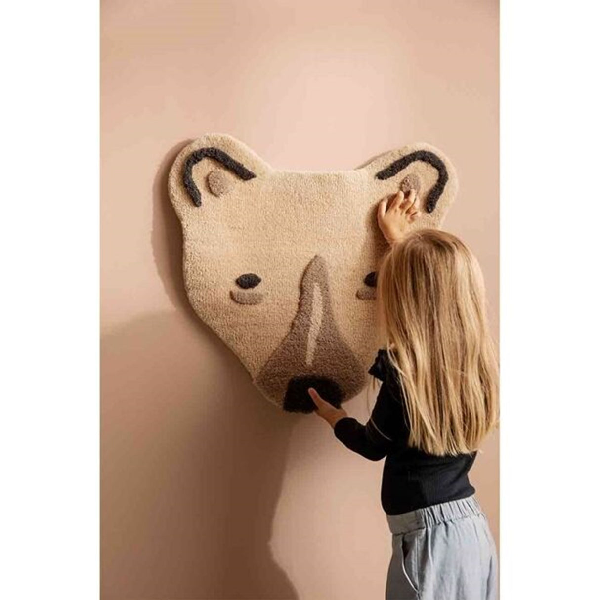 Ferm Living Polar Bear Head Tufted Rug