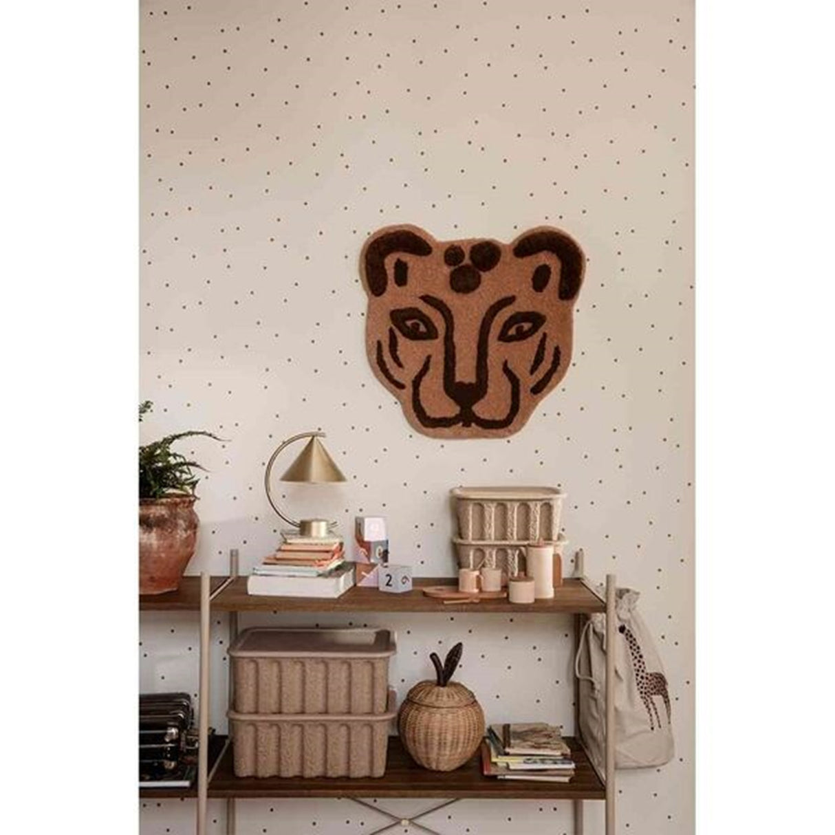 Ferm Living Leopard Head Tufted Rug