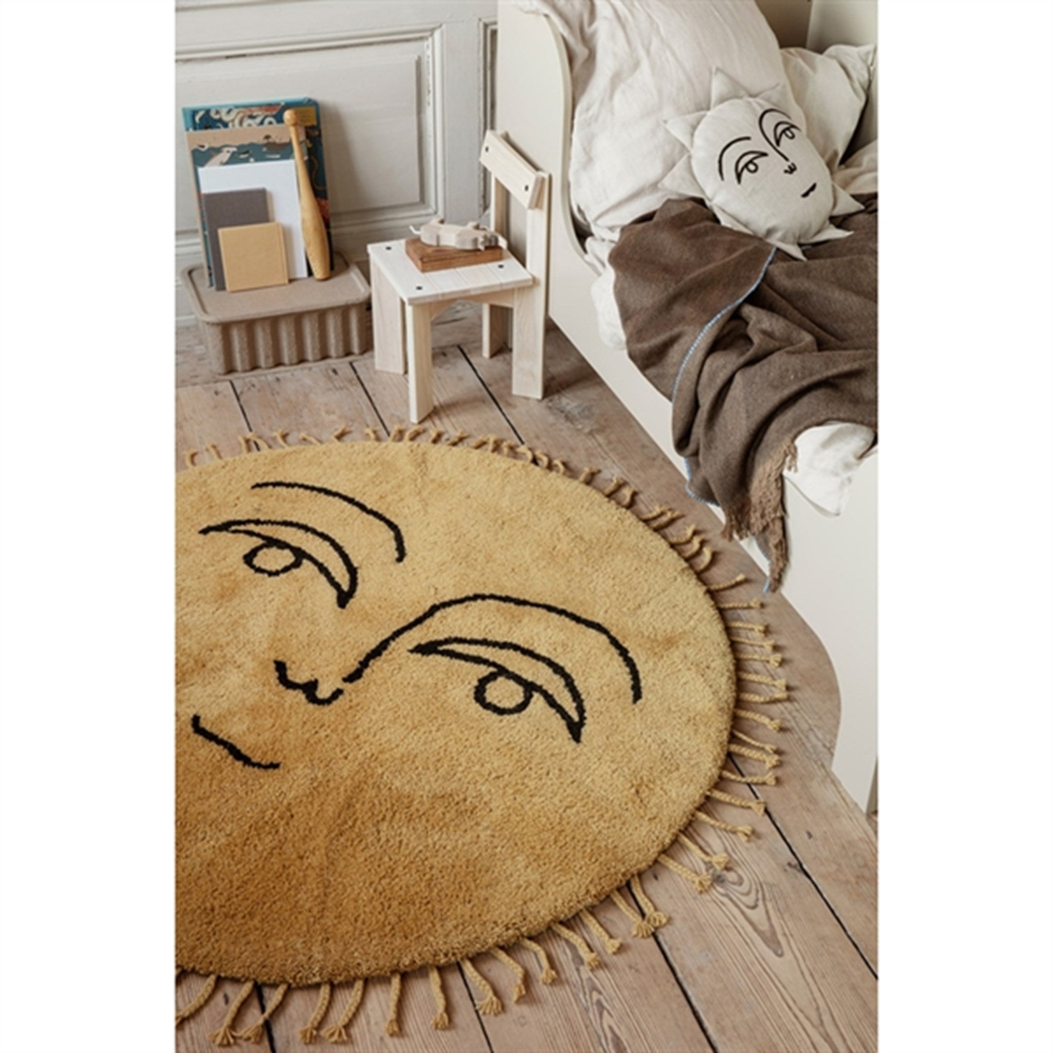 Ferm Living Sun Tufted Rug - Large Yellow 2