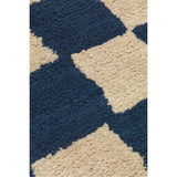 Ferm Living Mara Washable Rug Deep Blue/Warm Sand