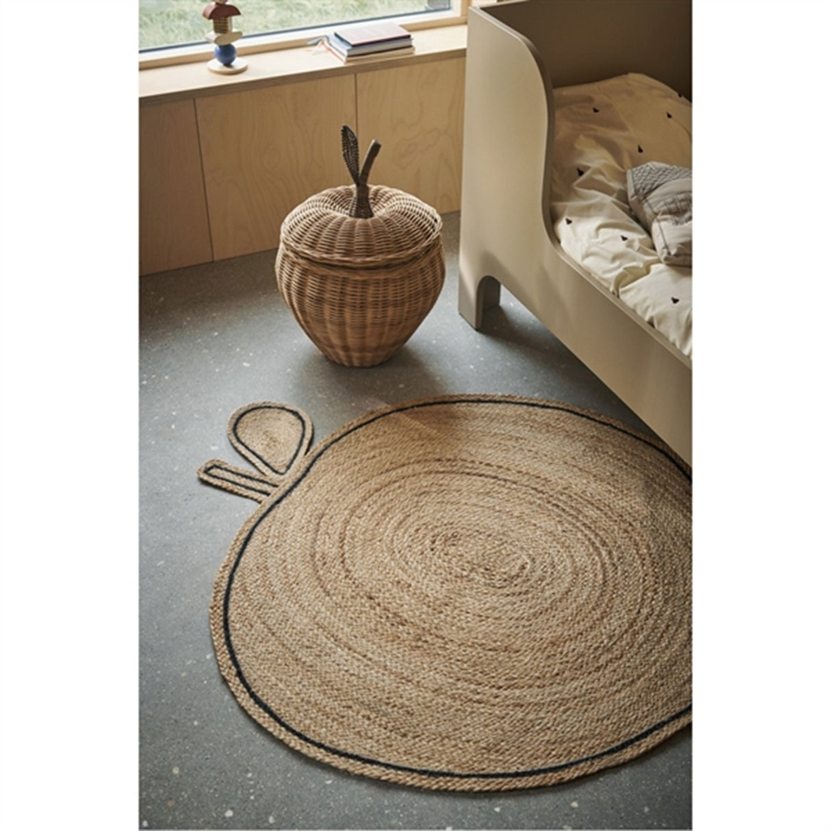 Ferm Living Apple Braided Jute Rug Natural