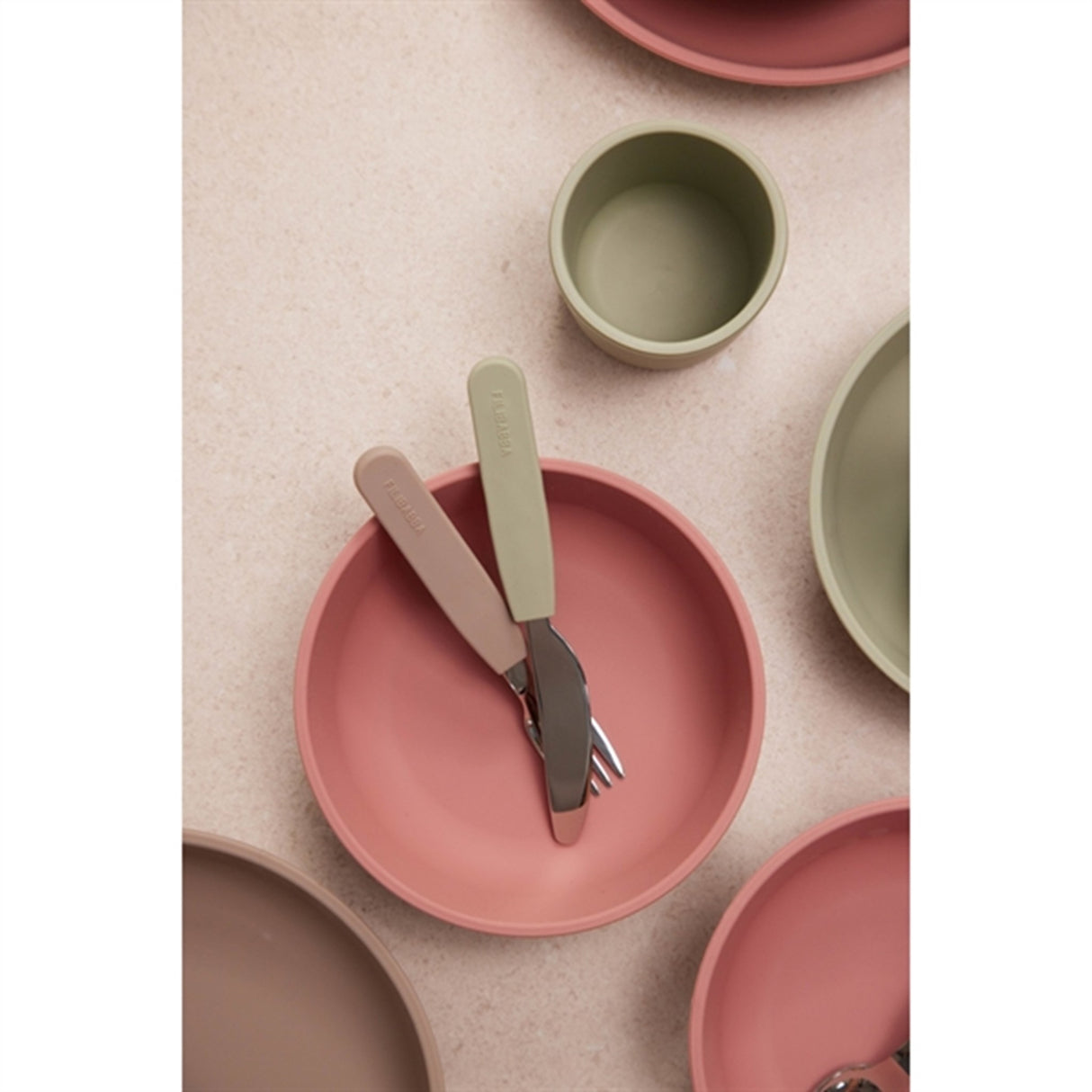 FILIBABBA Cutlery Set Green 2