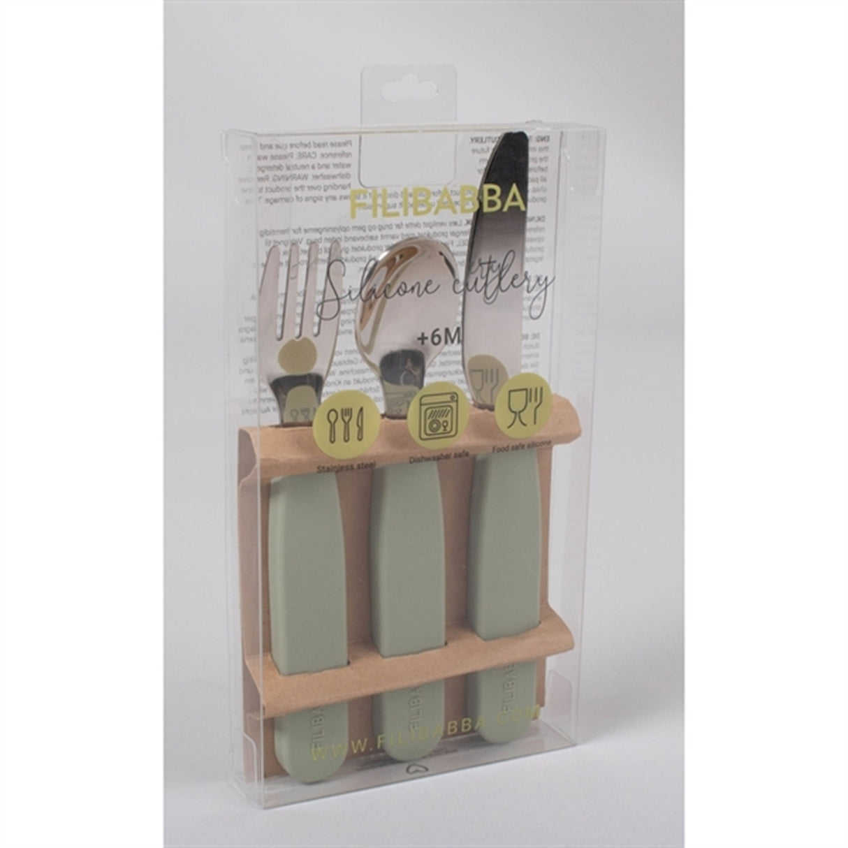 FILIBABBA Cutlery Set Green 3