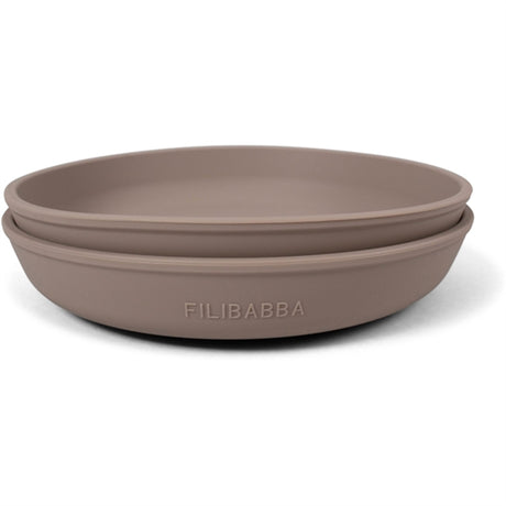 FILIBABBA Plate 2-pack Warm Grey