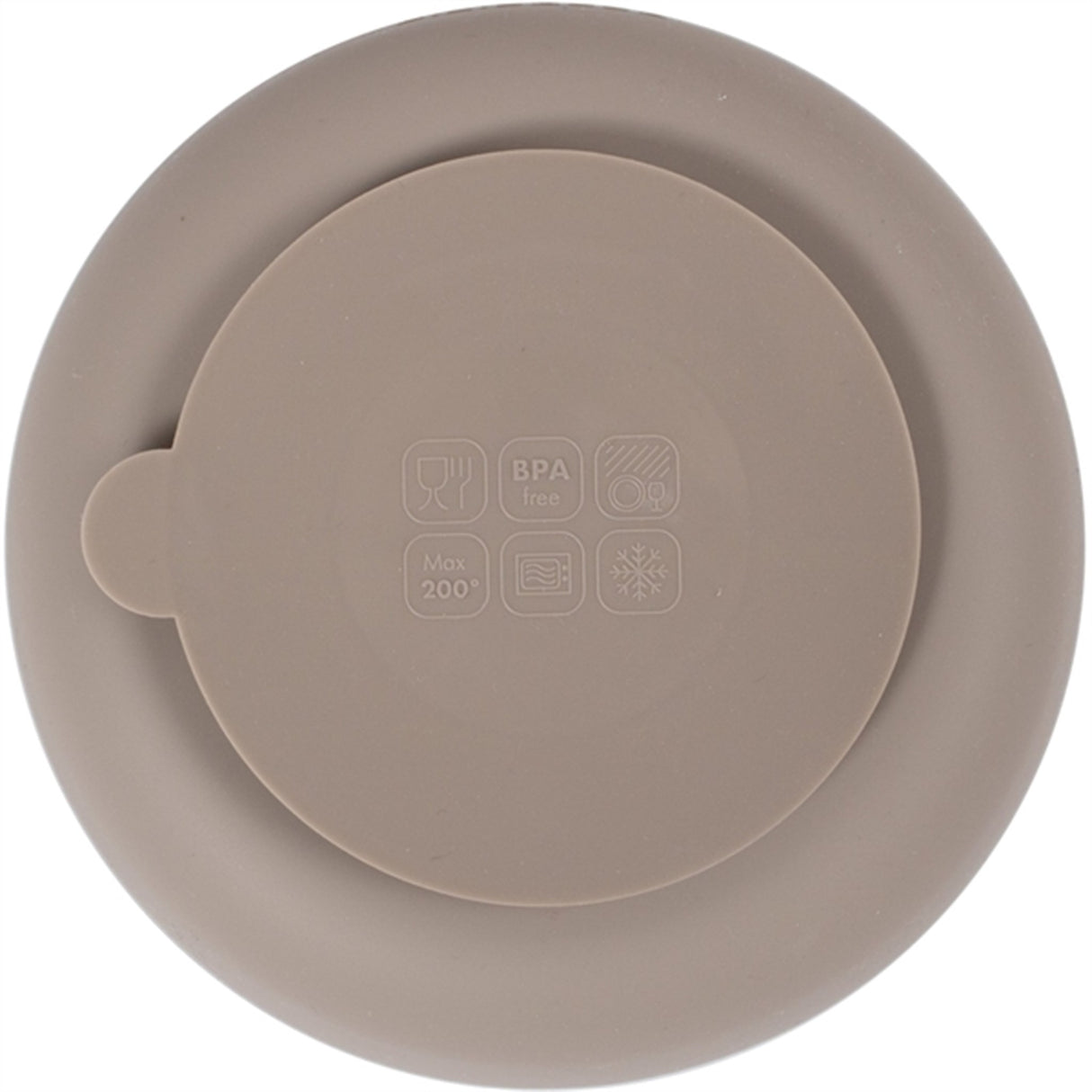 FILIBABBA Plate Divided Warm Grey 3