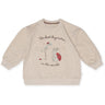 That's Mine Light Brown Melange Finley Big Sister Sweatshirt