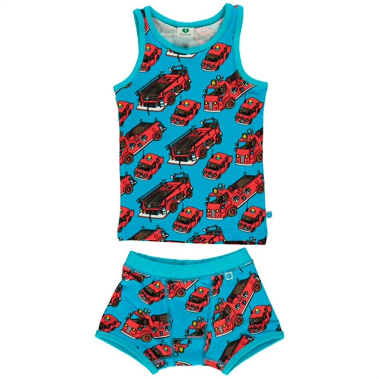 Småfolk Ocean Blue Firetruck Underwear