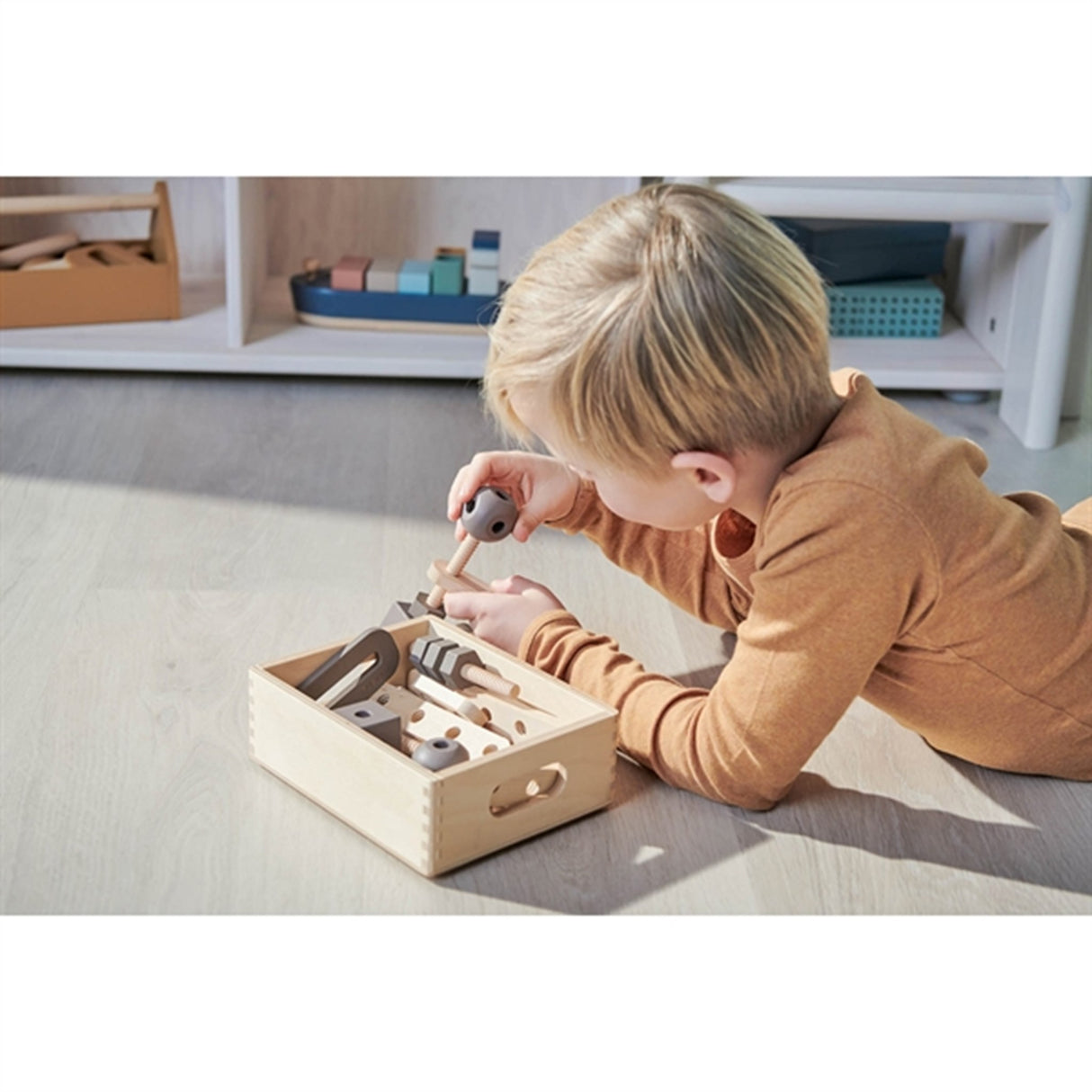 FLEXA PLAY Construction Set Brown