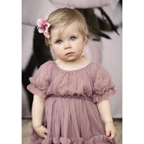 Dolly by Le Petit Frilly Dress Mauve 3