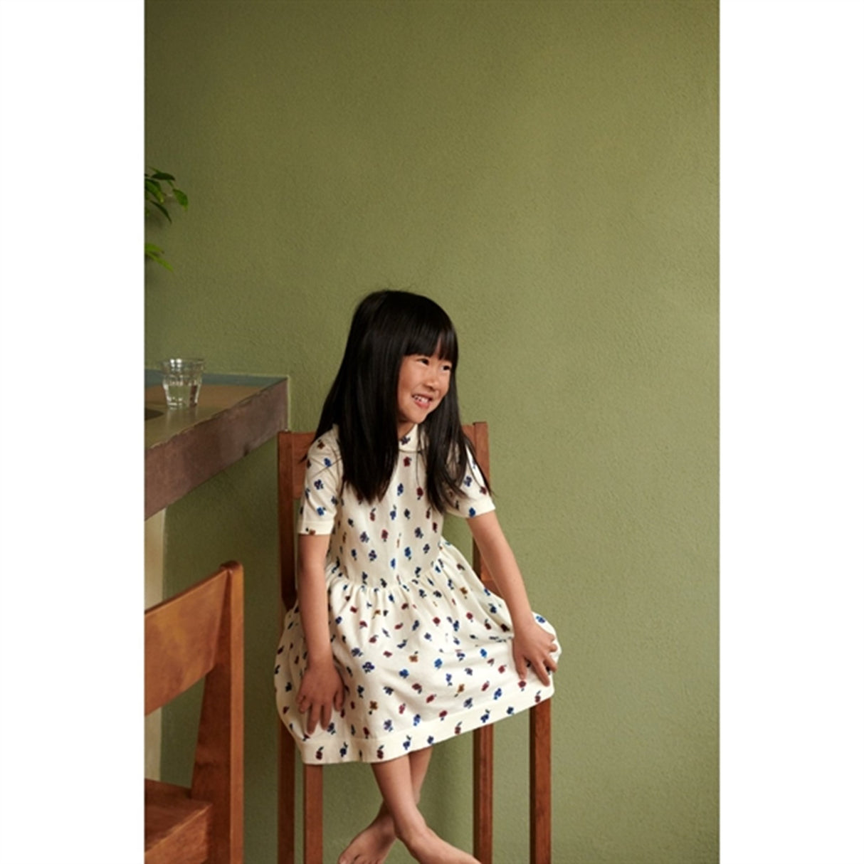 FUB Printed Dress Ecru/Flower 3