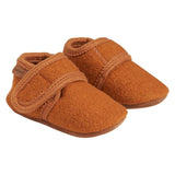 En Fant Baby Wool Slippers Leather Brown