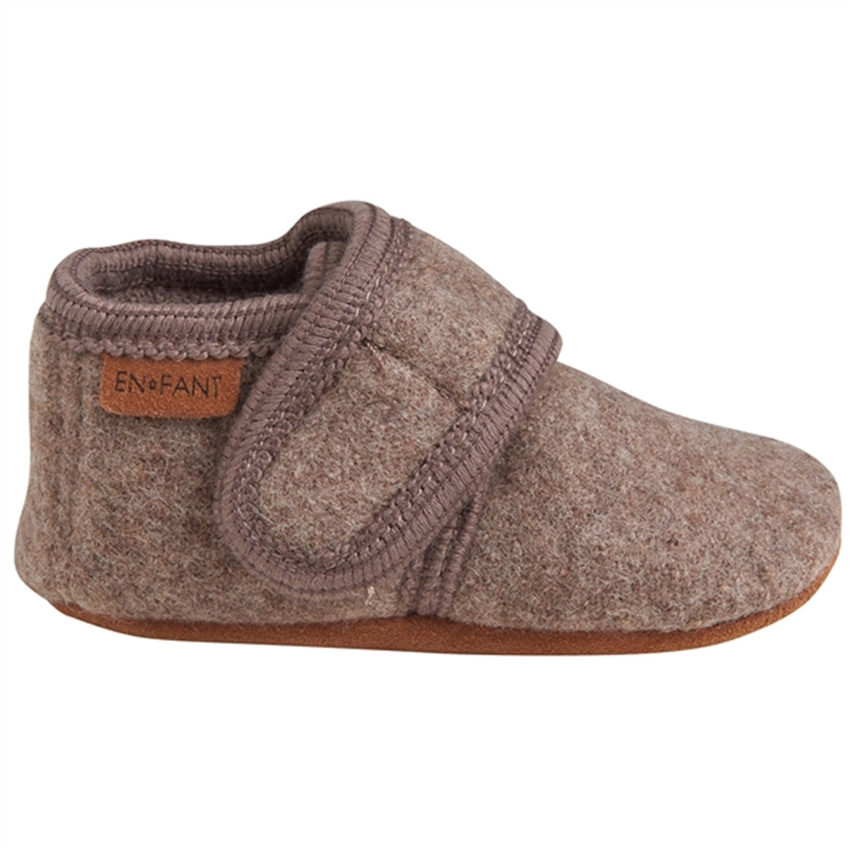 En Fant Baby Wool Slippers Walnut