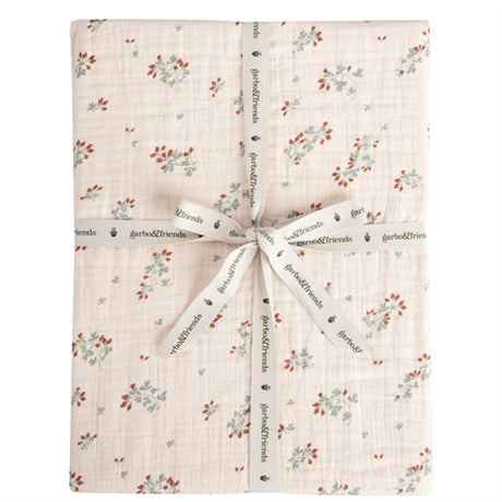 Garbo&Friends Muslin Fitted Sheet Clover 90x200 cm