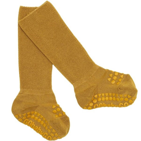 GObabyGO Bamboo Socks Antislip Muastard